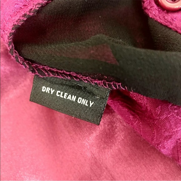 Vintage Velvet Blouse Sheer Brocade Burn Out Size 20 - Picture 12 of 12